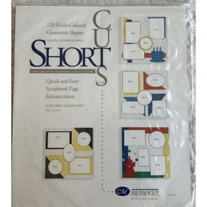 Creative Memories Short Cuts 120 Solid-Colored and Geometric Shapes